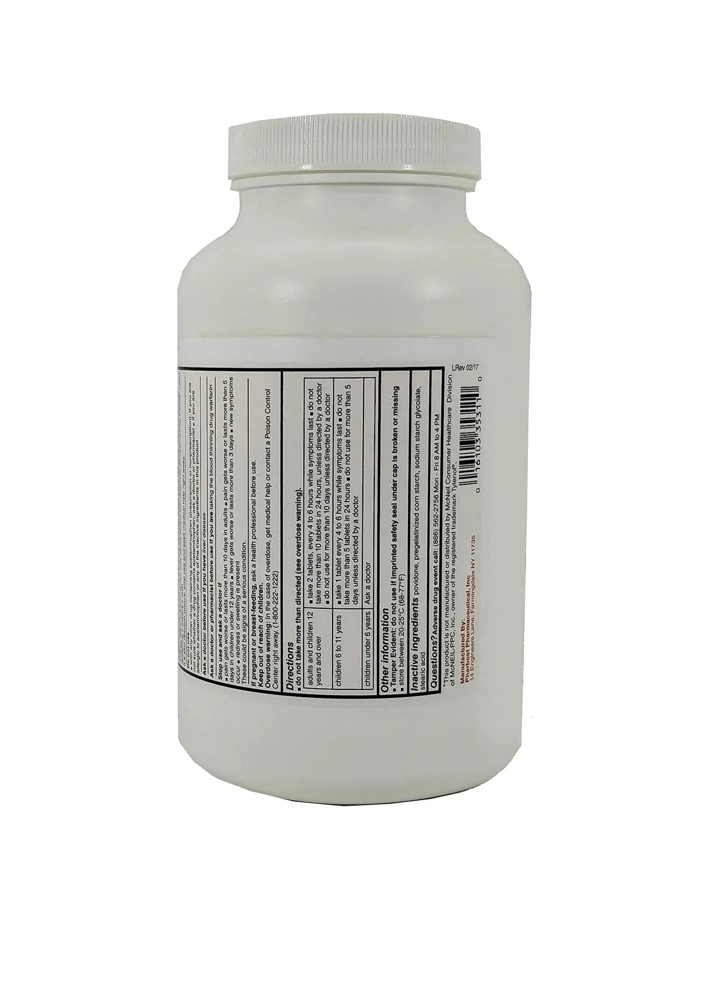 Pharbest Acetaminophen 325 mg 1000 Count Tablets HarbestBuy Supplements Australia