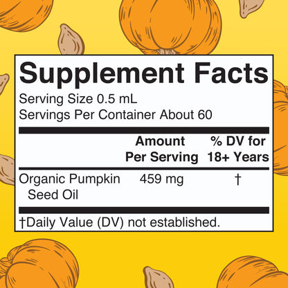 MARYRUTH'S Organics Pumpkin Seed Oil Cold Pressed | 2 Month Supply | USDA Organic Pumpkin Seed Liquid Drops for Men and Women | Urinary Health in Men
