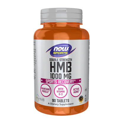 NOW Foods Sports Nutrition, HMB (β-Hydroxy β-Methylbutyrate), Double Strength 1,000 mg, 90 Tablets NOW Foods buy supplements Au