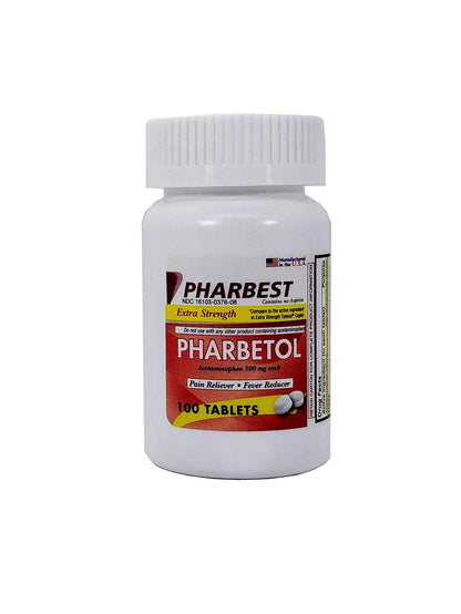 Pharbetol 500mg Extra Strength Tablets 100 Count (Generic Extra Strength) PHARBEST PHARMACEUTICALSBuy Supplements Australia