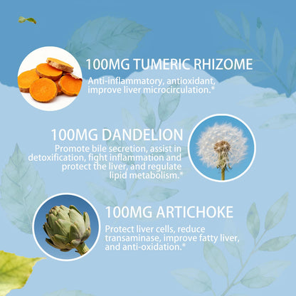 Natener Liver Support with 200mg Milk Thistle, 100mg Glutathione, 100mg NAC, 150mg Tumeric, Dandelion, Artichoke, Liver Cleanse Detox & Repair, Supports Energy*, Immunity & Liver Health*, 60 caps Natener buy supplements Au