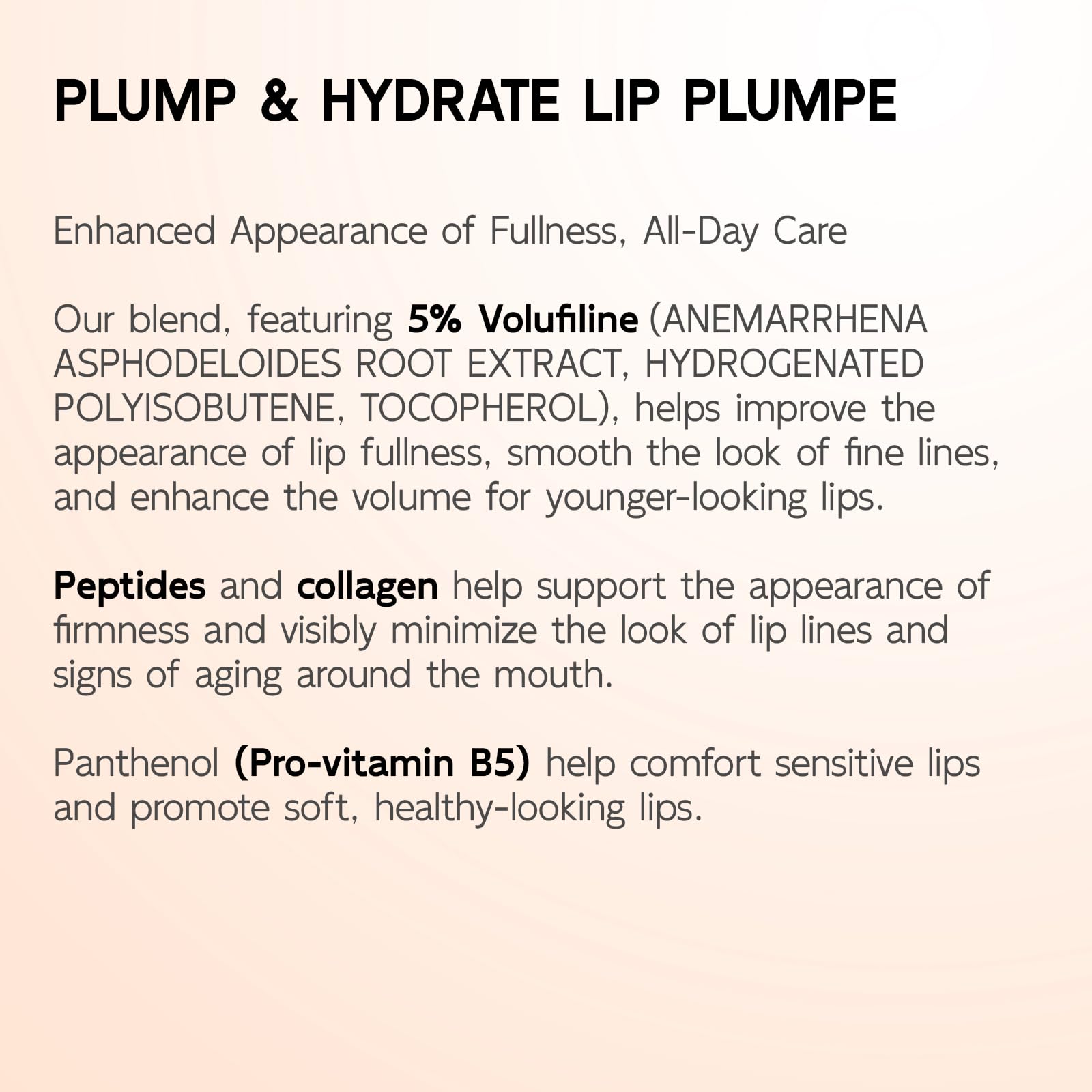 YouthVibe 5% Volufiline Lip Plumper, Nourishing & Anti Aging Over Time with Squalane, Shea Butter, Collagen, Peptide & PDRN - No Burning, No Tingling for Gentle Daily Plumping YouthVibeBuy Supplements Australia