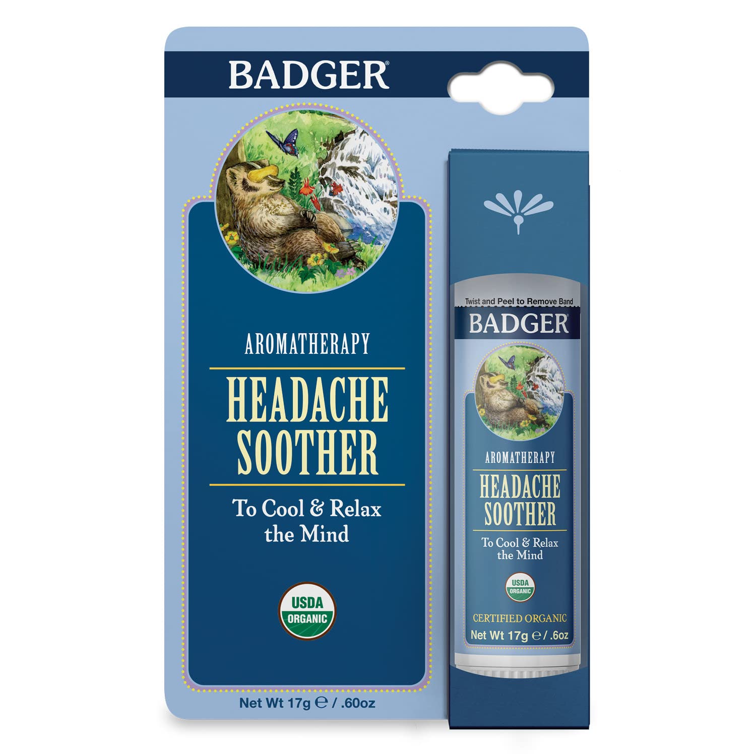 Badger Headache Soother - .6 oz Stick BadgerBuy Supplements Australia