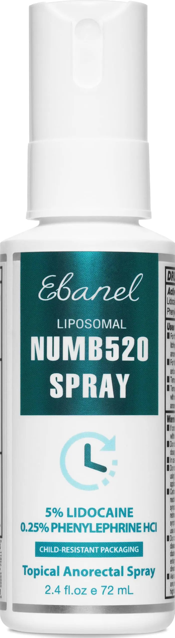 Ebanel 5% Lidocaine Spray Pain Relief Numb520 Burn Itch Relief Numbing Spray for Skin, Topical Anesthetic Postpartum Hemorrhoid Treatment with Phenylephrine for Local and Anorectal Uses EBANEL LABORATORIESBuy Supplements Australia