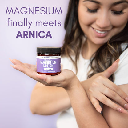 Magnum Solace Nighttime Magnesium Lotion with Arnica – Highly Concentrated Magnesium
