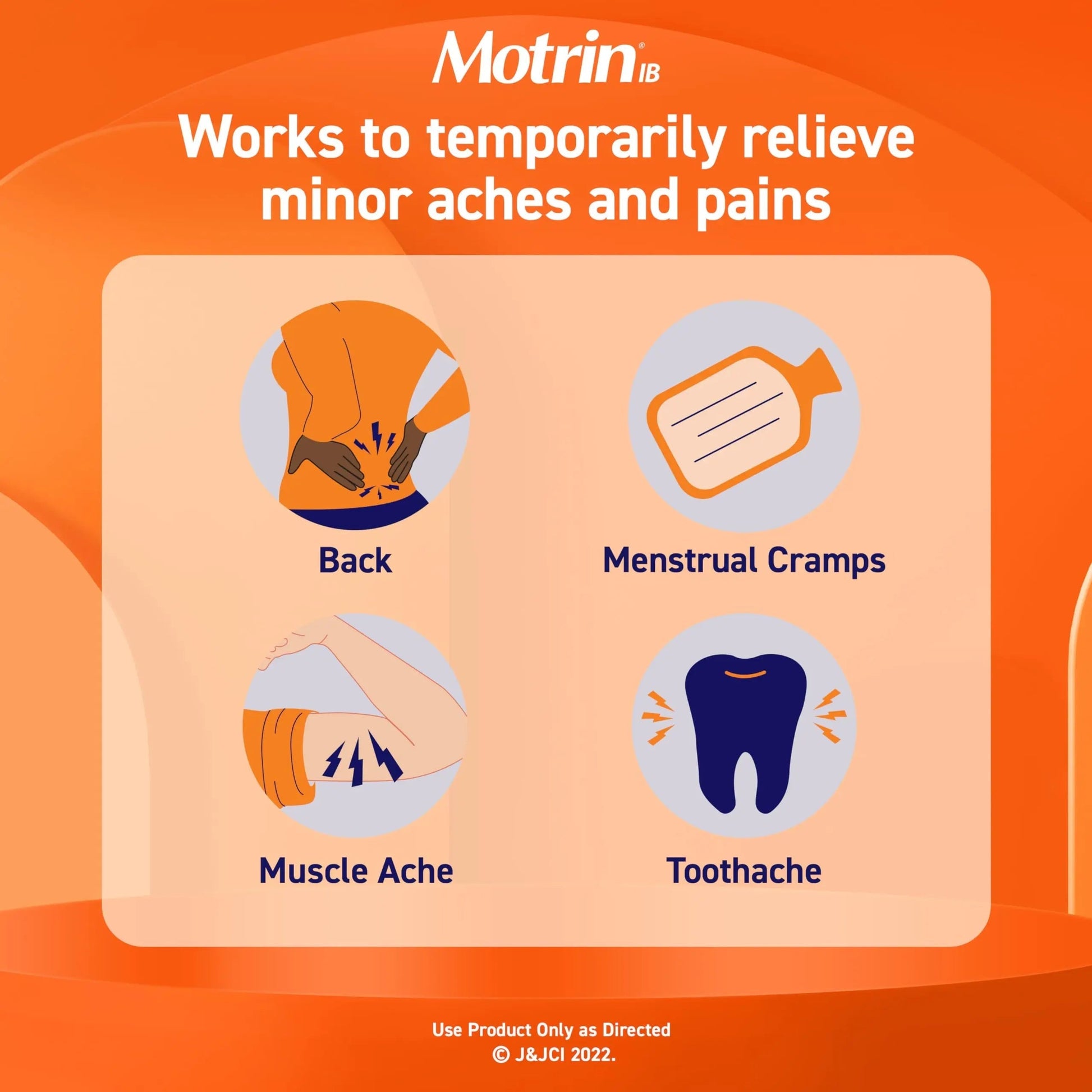 Motrin IB, Ibuprofen 200mg Tablets, Pain Reliever & Fever Reducer for Muscular Aches, Headache, Backache, Menstrual Cramps & Minor Arthritis Pain, NSAID, 100 Ct MotrinBuy Supplements Australia
