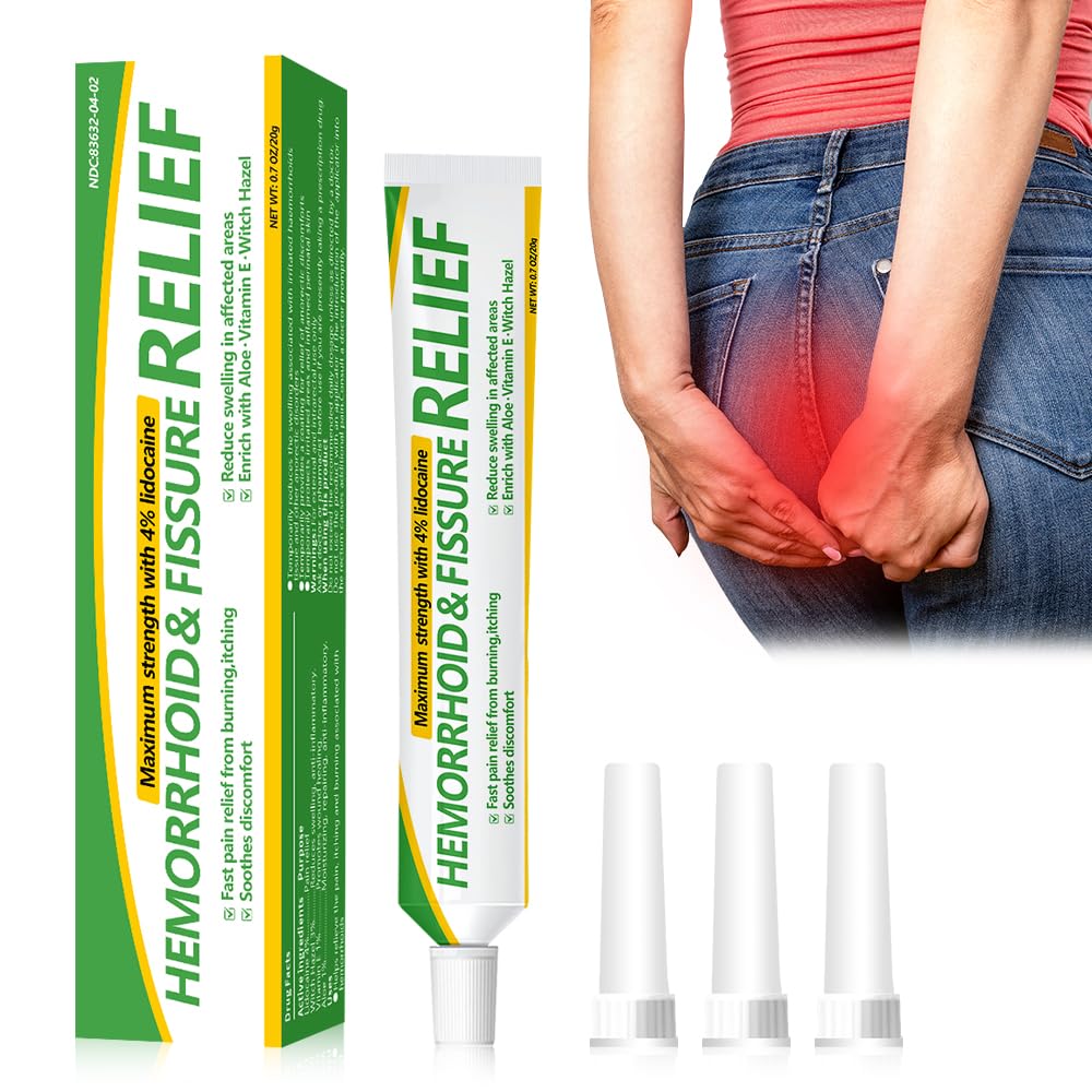 RHAICARE Hemorrhoid and Fissure Cream,Hemorrhoidal Ointment for Fast Acting Itch, Swelling, and Maximum Strength Pain Relief（1 Pack RHAICAREBuy Supplements Australia
