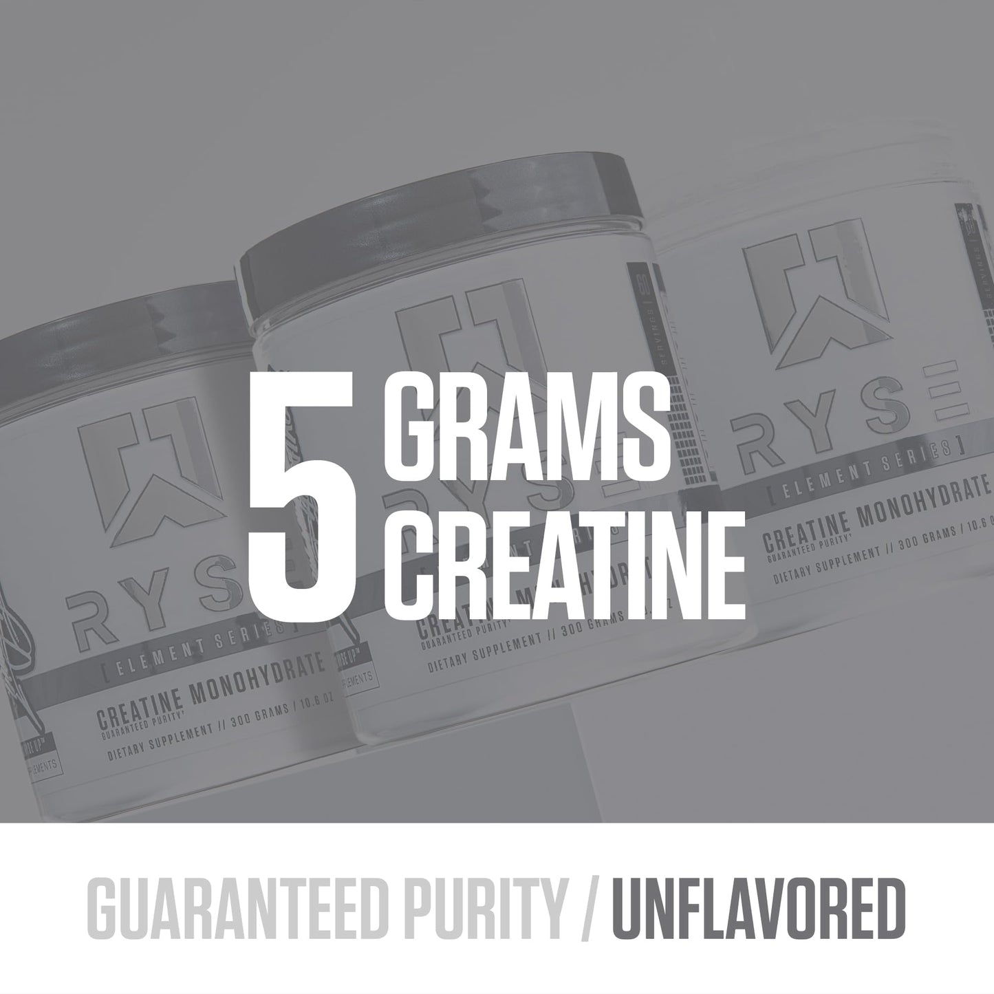 RYSE Creatine Monohydrate Powder - Unflavored - Supports Men & Women Lean Muscle Growth, Strength, Power, and Endurance - Helps Reduce Fatigue