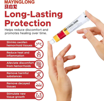 Mayinglong Musk Hemorrhoids Ointment - (20 Grams) Maximum Strength Formula for Hemorrhoidal Fast Relief, Soothes Itching, Burning & Discomfort - Fast-Acting Relief (0.71 oz Tube) MayinglongBuy Supplements Australia