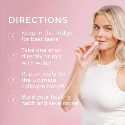 Swedish Collagen Deluxe, 12,500 mg Hydrolyzed Marine Collagen Liquid Supplement - 20 x 25 ml Daily Shots | Hyaluronic Acid, Biotin & Vitamin C for Healthy Hair, Skin, Nails & Joints | Sugar-Free Swedish Collagen buy supplements Au