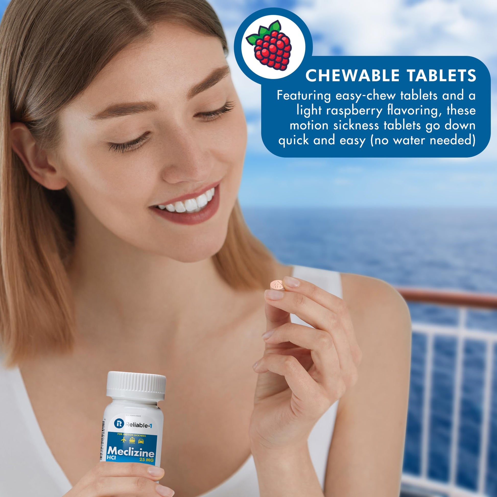 Reliable-1 Laboratories Meclizine HCL 25mg 100 Tablets (1 Bottle) Reliable-1 Laboratories buy supplements Au
