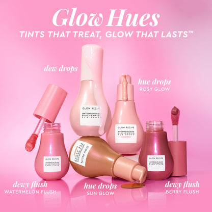Glow Recipe Niacinamide Dewy Flush Tinted Liquid Blush Serum - Glowy Blush for Cheeks to Smooth, Hydrate & Brighten - Liquid Korean Makeup with Buildable Soft Pink Tint - Watermelon Flush (0.4 oz) Glow RecipeBuy Supplements Australia