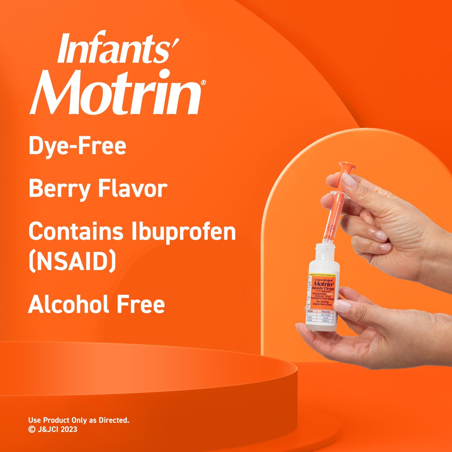 Infants’ Motrin Infant Ibuprofen Oral Suspension Concentrated Drops, NSAID Fever Reducer & Pain Reliever for Babies, Dye Free, Alcohol-Free, Berry Flavor, Includes Enclosed Syringe, 1 fl. oz Infants' Motrin buy supplements Au