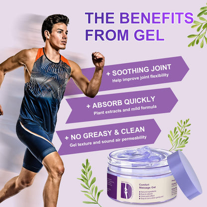 Kresin Joint Comfort Purple Gel, Kresin Joint Comfort Massage Gel, Soothes Discomfort for Neck, Back, Knees, Lumbar, and Feet, Absorb Quickly and Non-Greasy, 1.76 OZ, Violet JosmonBuy Supplements Australia