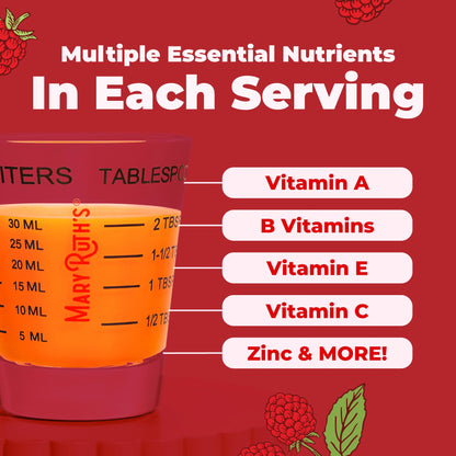 MARYRUTH'S Multivitamin for Women, Men & Kids | Liquid Morning Multivitamin | Vitamin A C D E B6 B12 Biotin Zinc