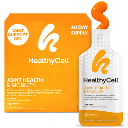 Healthycell Joint Health & Mobility Daily Liquid Supplement - Joint Support Supplement, Inflammation Response, Cartilage & Flexibility with Curcumin, Glucosamine & Chondroitin - 30 Gel Packs HealthycellBuy Supplements Australia