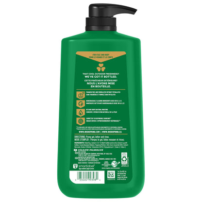 Irish Spring Original Moisturizing Body Wash for Men, 24-Hour Fresh, Face and Body Wash, Biodegradable Ingredients, Paraben Free, Cool Fresh Scent, 30 fl oz Pump Bottle