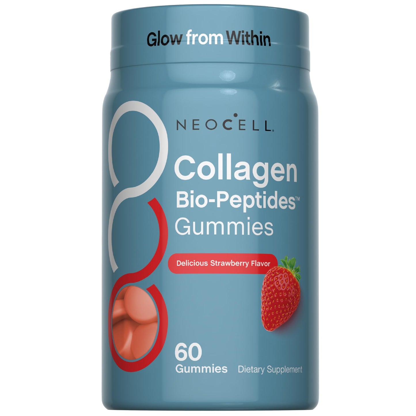 NeoCell Collagen Peptides Gummies | 60 Count | Types I & III | Advanced Formula Supplement | for Women and Men NeoCell buy supplements Au