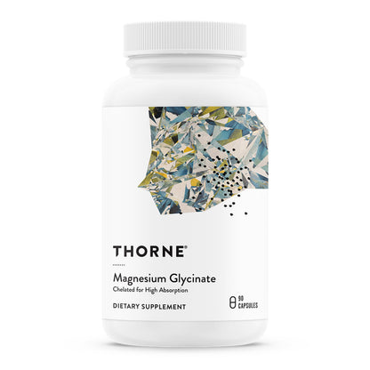 THORNE - Magnesium Glycinate - Supports Restful Sleep, Muscle Relaxation, Heart Health & Metabolism* - Chelated Magnesium Capsules - Third-Party Certified - Gluten, Dairy & Soy-Free - 90 Servings THORNE buy supplements Au