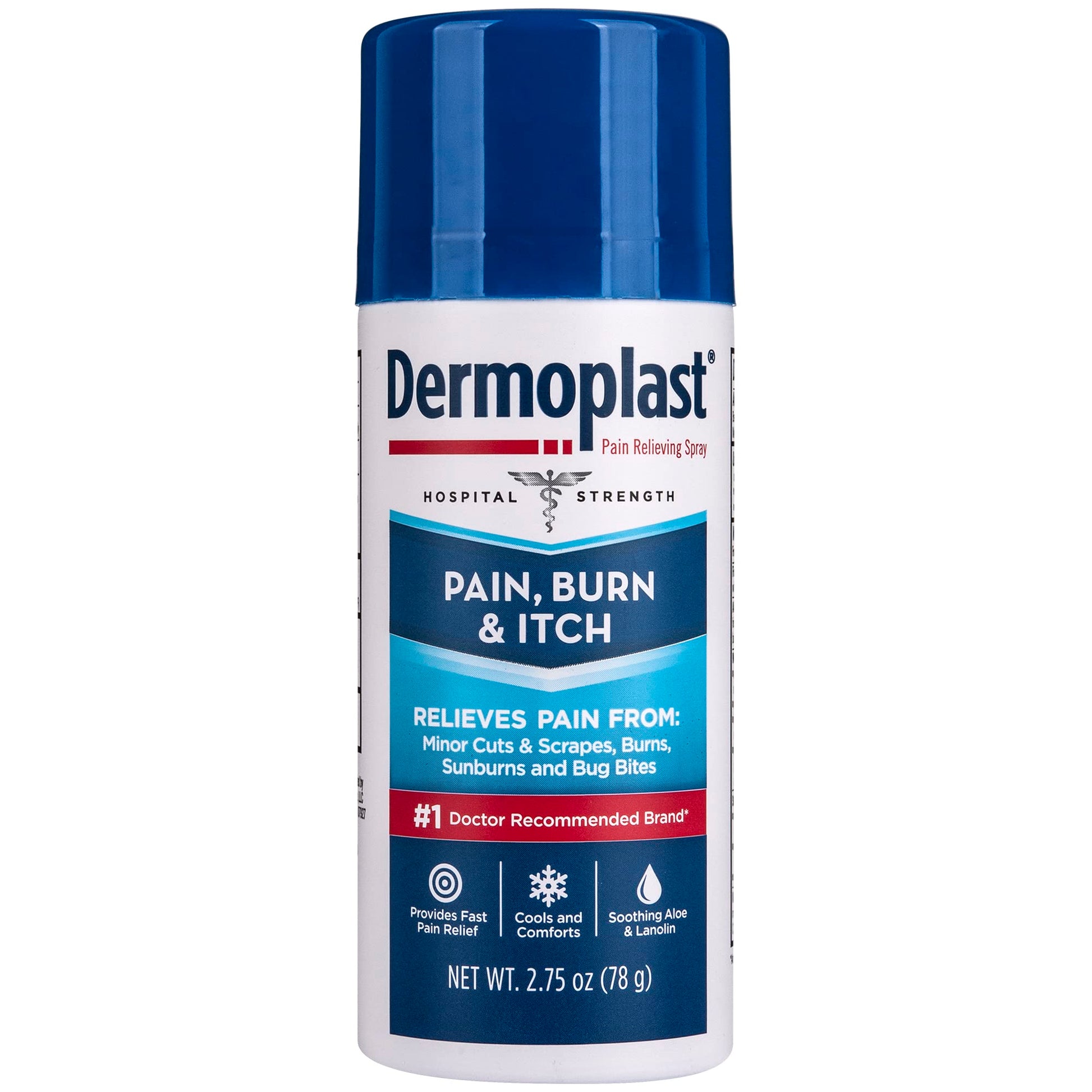 Dermoplast Pain, Burn & Itch Relief Spray for Minor Cuts, Burns and Bug Bites, 2.75 Oz (Packaging May Vary) DermoplastBuy Supplements Australia