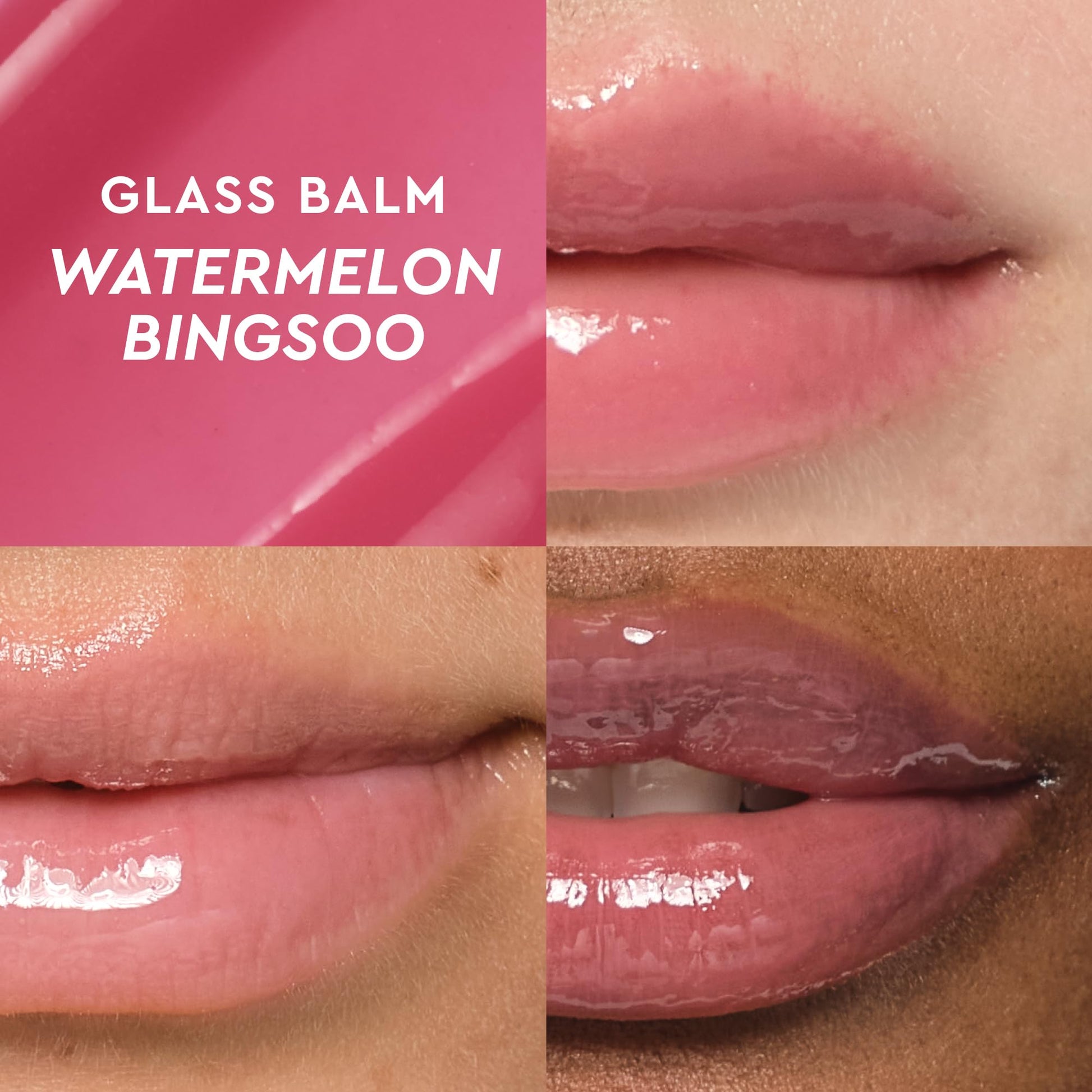 Glow Recipe Glass Balm Lip Treatment - 12Hr Hydrating Lip Balm & Moisturizer with Hyaluronic Acid to Smooth, Plump & Protect from Dryness - Sheer Soft Pink Tint, Watermelon Bingsoo (15 ml) Glow RecipeBuy Supplements Australia