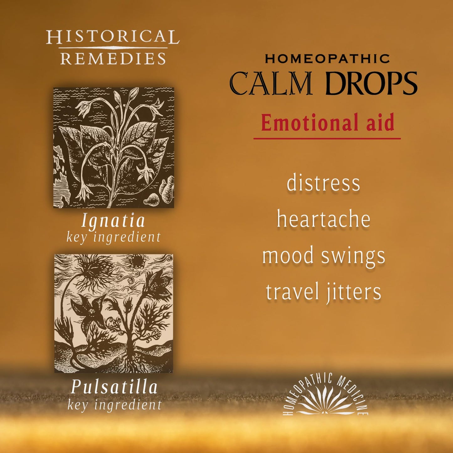 Historical Remedies Calm Drops Homeopathic Lozenges (1 Pack)| Natural Care for Emotional Stress Relief, Vegan & Gluten-Free Organic Vanilla Flavor Drops to Promote Relaxation and a Sense of Calm