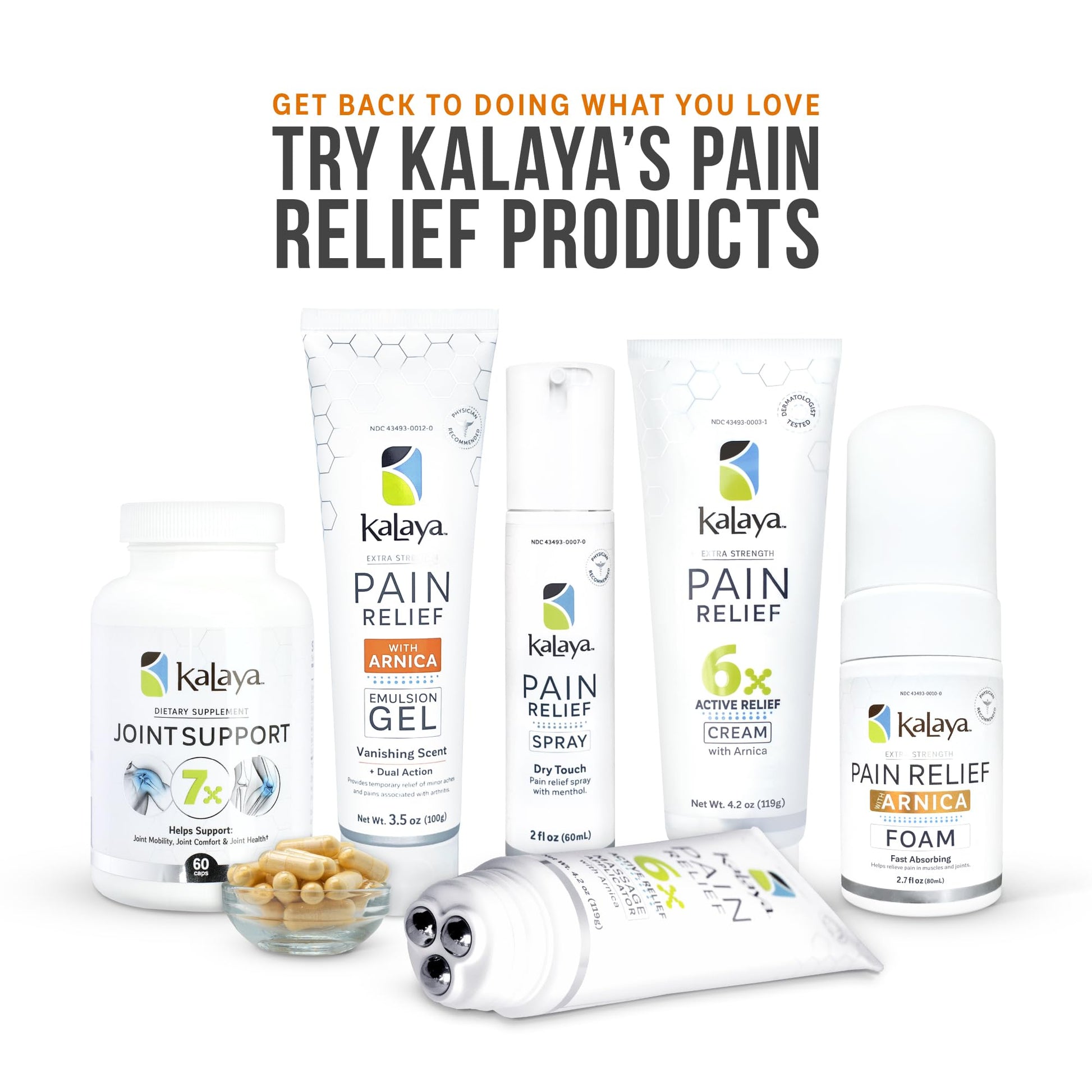 Kalaya Extra Strength Pain Relief Gel with Arnica -Fast Acting, Long Lasting, Vanishing Scent, medically formulated for Arthritis, Joints, Muscle, Back, Neck, Shoulder, Hand and Knee Pain Kalaya NaturalsBuy Supplements Australia