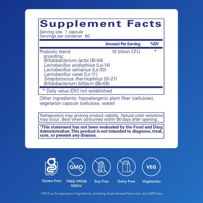 Pure Encapsulations Probiotic G.I. - Shelf Stable Probiotic for Intestinal Health & Gastrointestinal Support