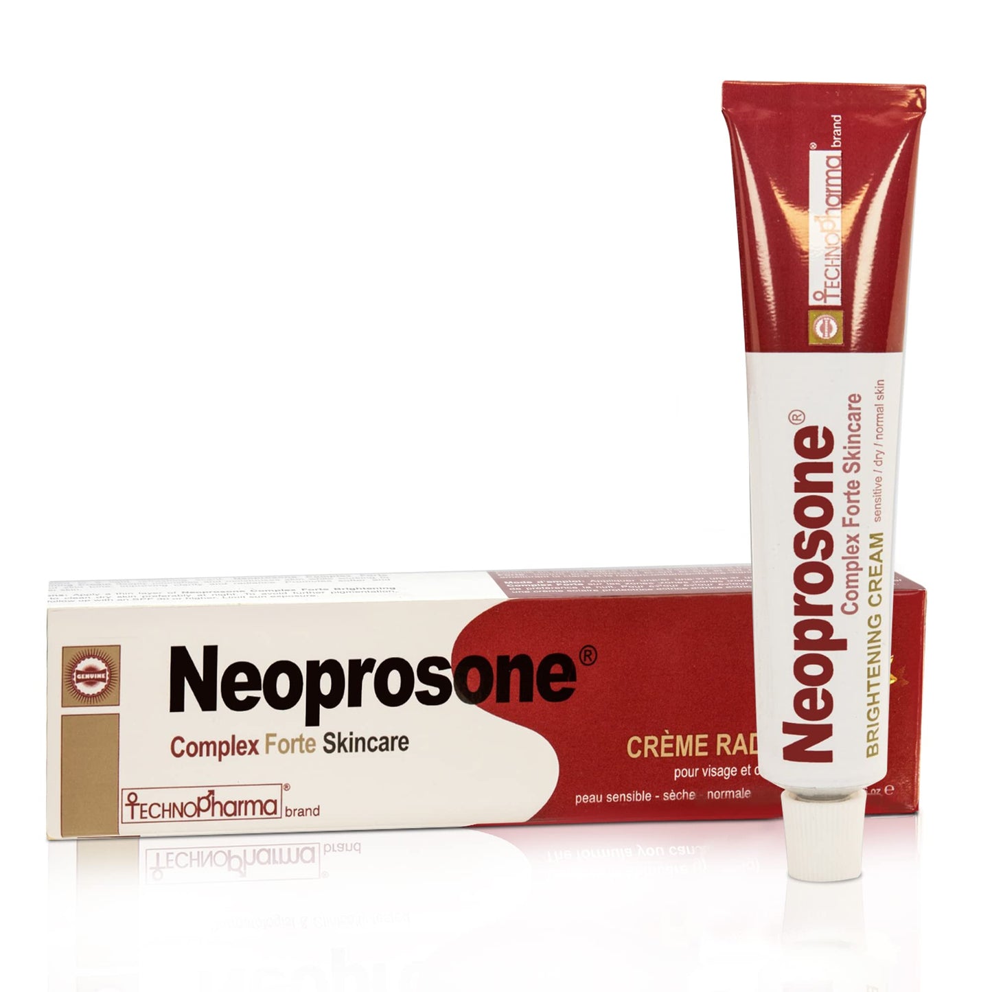 Neoprosone, Skin Brightening Cream | 1.7 Fl oz / 50 ml | Fade Dark Spots on: Face, Elbows