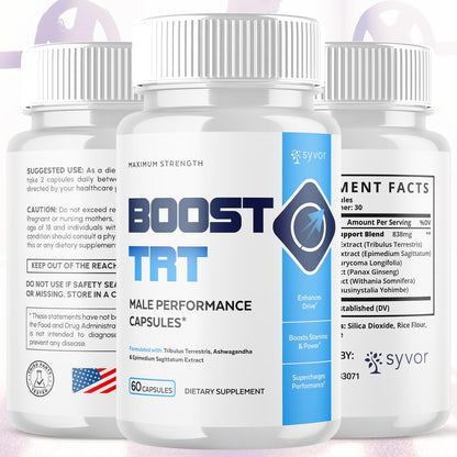 (2 Pack) Boost TRT Capsules, Official BoostTRT Capsules with All Natural Ingredients, Advanced Health & Wellness Support Formula with Max Strength Premium Active Lifestyle Vitamins (120 Capsules) Syvor buy supplements Au
