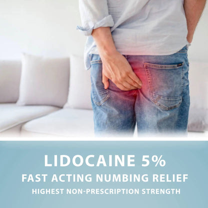Curist 5% Lidocaine Numbing Cream - 6 oz (170 g) XL Tube - Soothing Numbing Cream for Temporary Discomfort, Itching, and Burning from Hemorrhoids Lidocaine 5% (1 Pack - 6 oz Tube) CuristBuy Supplements Australia