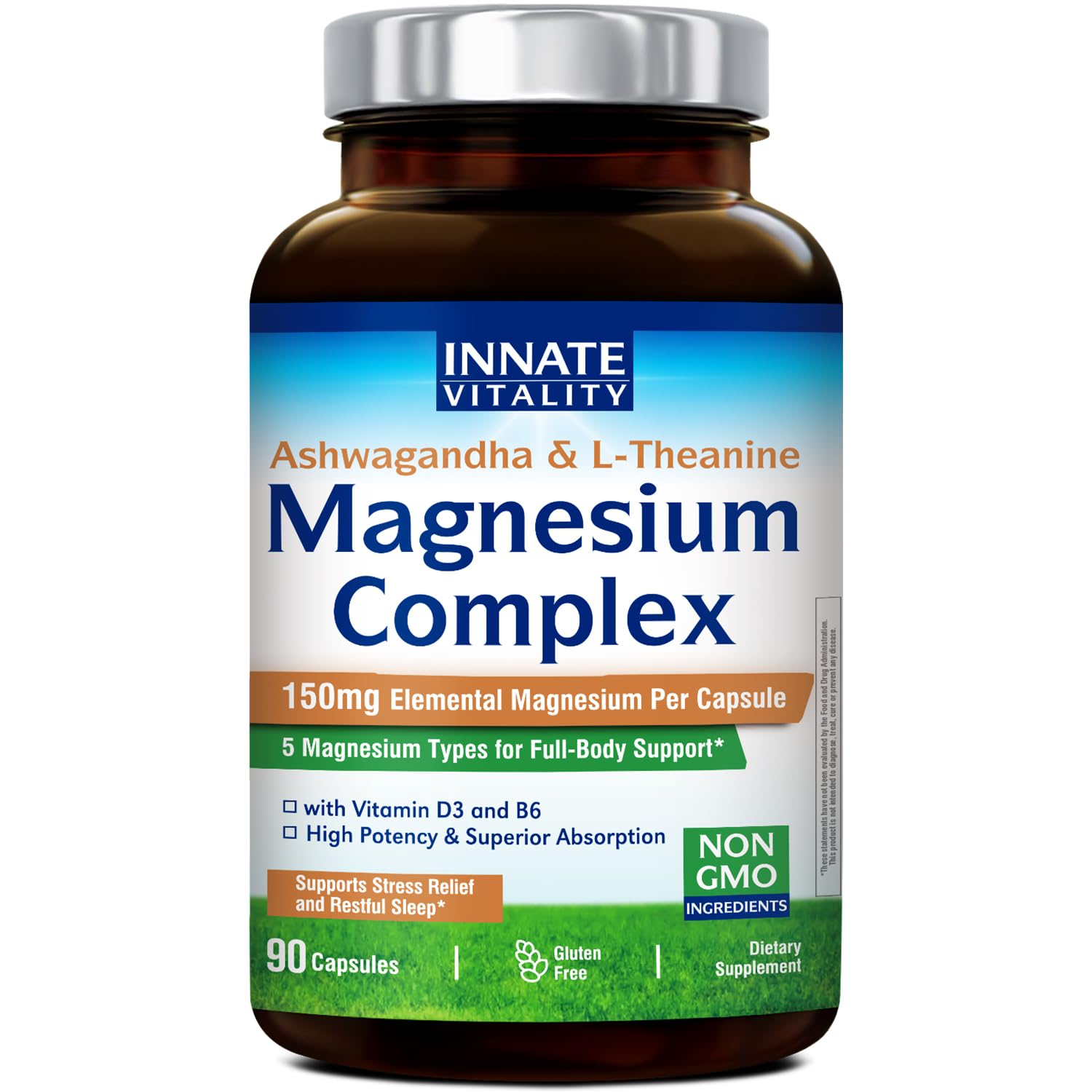 Innate Vitality Magnesium Complex supplement bottle on a white background