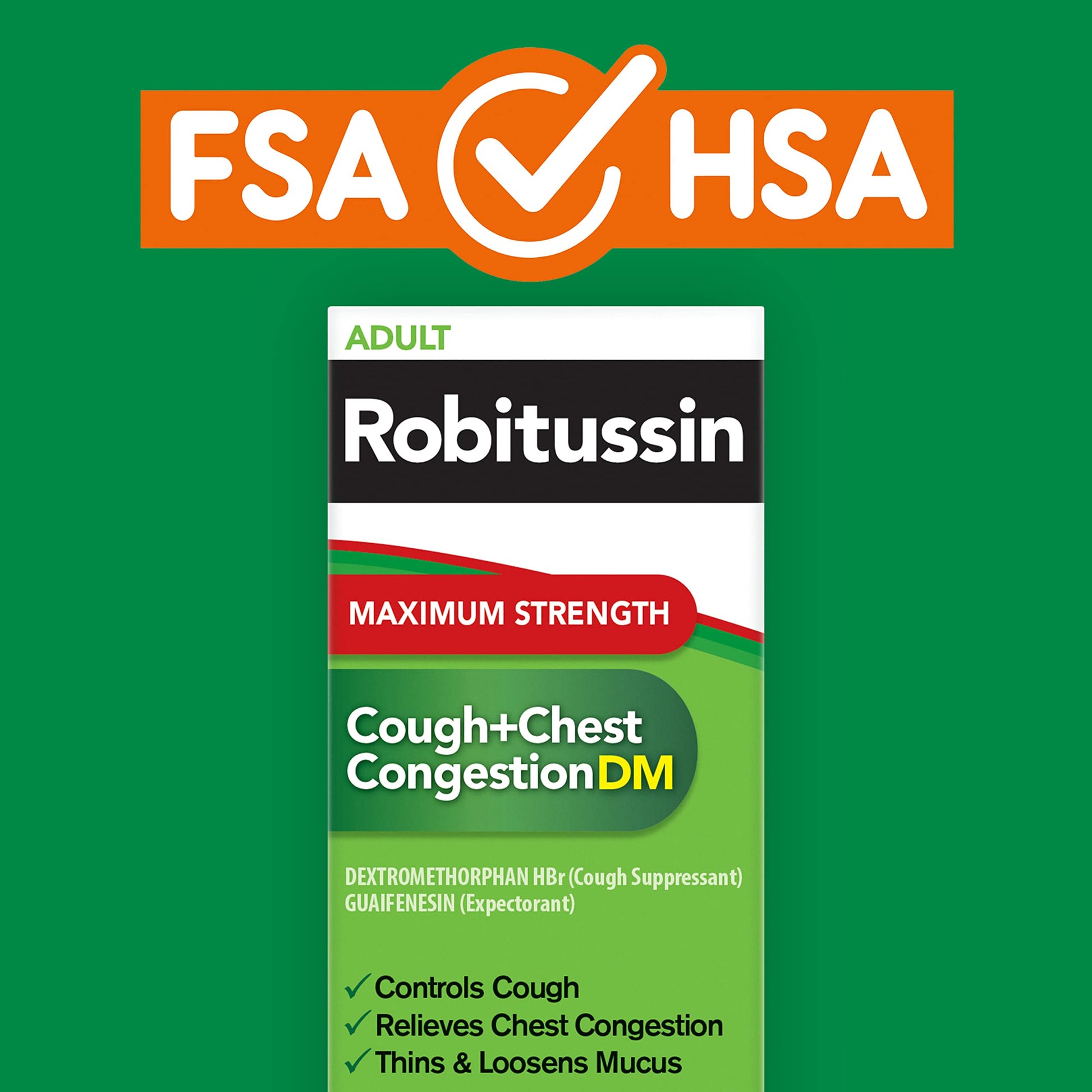 Robitussin Adult Maximum Strength Cough Plus Chest Congestion DM Max, Cough Suppressant and Expectorant, Raspberry Flavor, 8 Fl Oz x 2 Robitussin buy supplements Au