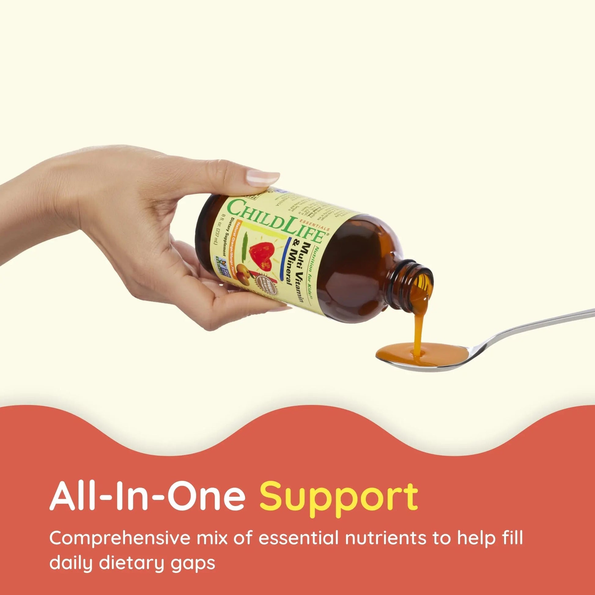 CHILDLIFE ESSENTIALS Kids Multivitamin & Mineral - Kids Vitamins, Liquid Multivitamin for Kids CHILDLIFE ESSENTIALS
