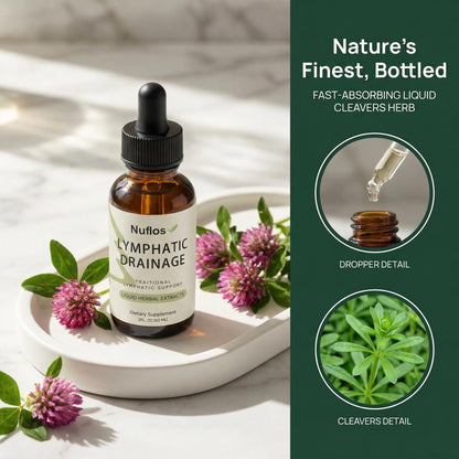 FQMUEV Nuflos Lymphatic Drainage Drops, Lymphatic Drainage Supplements, Premium 4-in-1 Herbal Blend, Daily Wellness & Overall Relief, 2 Fl. Oz (A) FQMUEV buy supplements Au