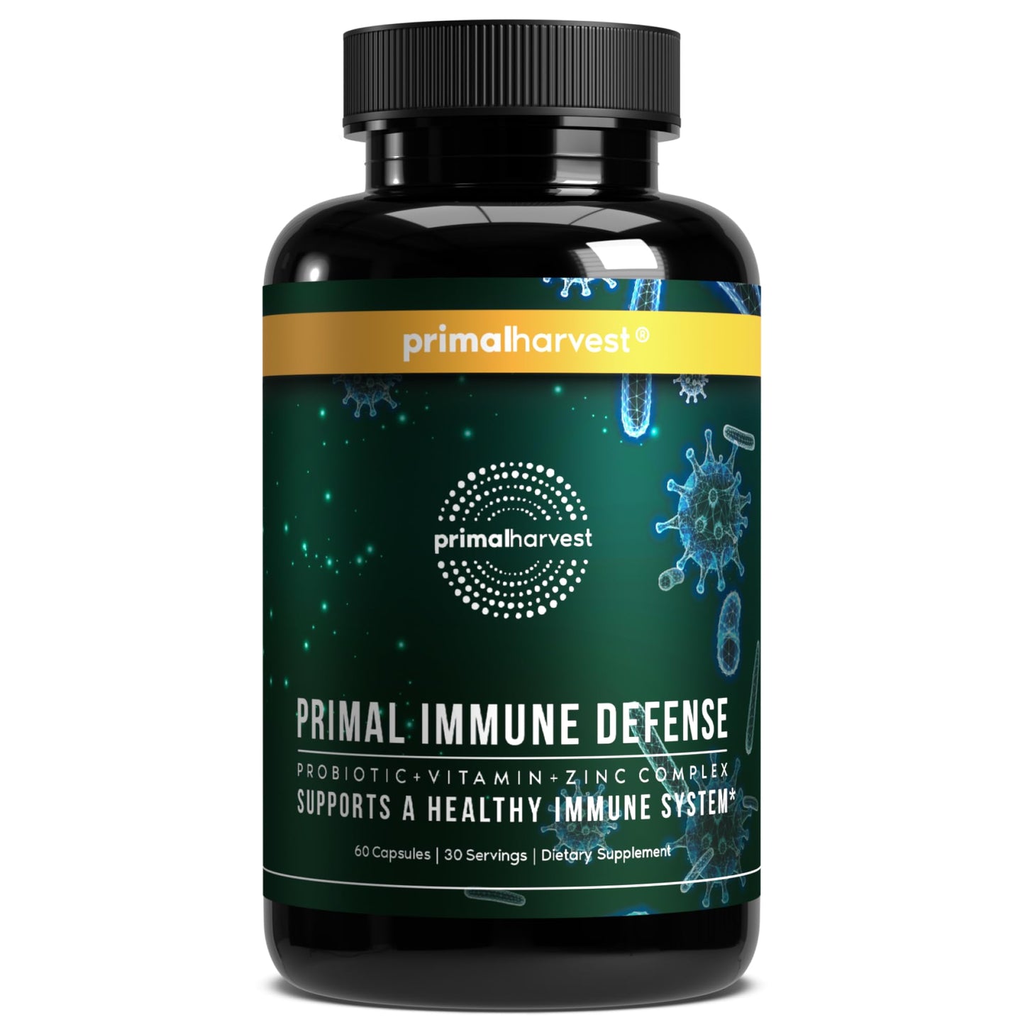 Primal Harvest Immune Defense 10-in-1 Supplement with Probiotics, Zinc, and Vitamins C, D3, K2, B6 Daily Immune Support for Adults Primal Harvest buy supplements Au