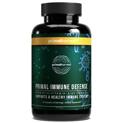 Primal Harvest Immune Defense 10-in-1 Supplement with Probiotics, Zinc, and Vitamins C, D3, K2, B6 Daily Immune Support for Adults Primal Harvest buy supplements Au