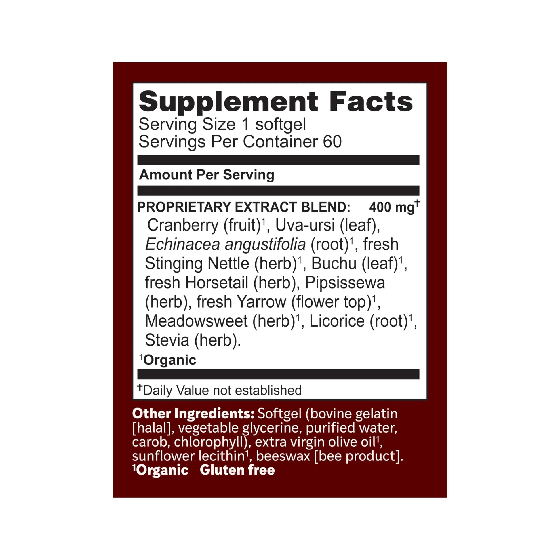 Herbs Etc. CranBladder ReLeaf Softgels - Bladder Health Support - Natural Supplement Formula to Aid Urinary Health & Comfort - Optimal Urinary Support with Cranberry - 60 Softgels (60 Servings) Herbs Etc.Buy Supplements Australia