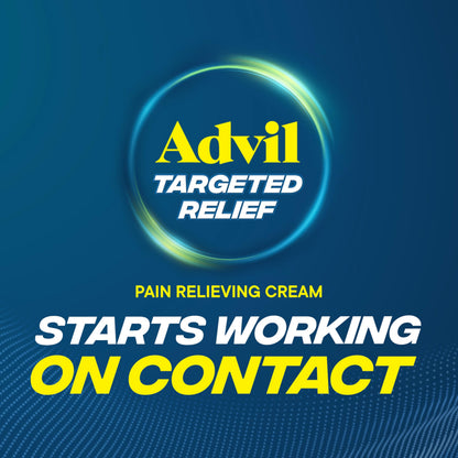 Advil Targeted Relief Pain Relieving Cream with Massage Applicator, Up to 8 Hours of Powerful Relief of Minor Arthritis Pain, Joint Pain, Lower Back Pain and Muscle Pain, 2.5 oz Advil buy supplements Au