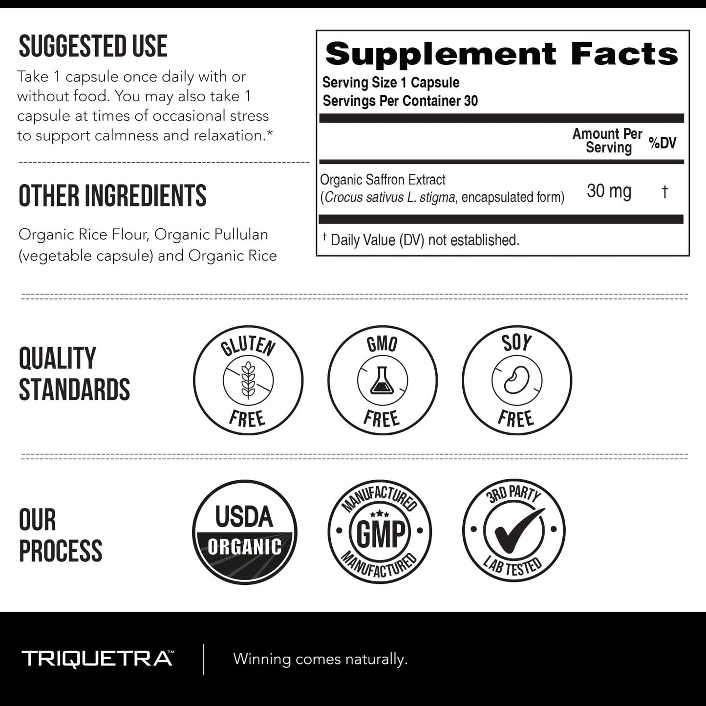 Organic Saffron Extract: Optimized Extract with Safromotivines, Safranal, and Crocins – Clinically Studied | Premium Persian Sargol Quality | Supports Mood,