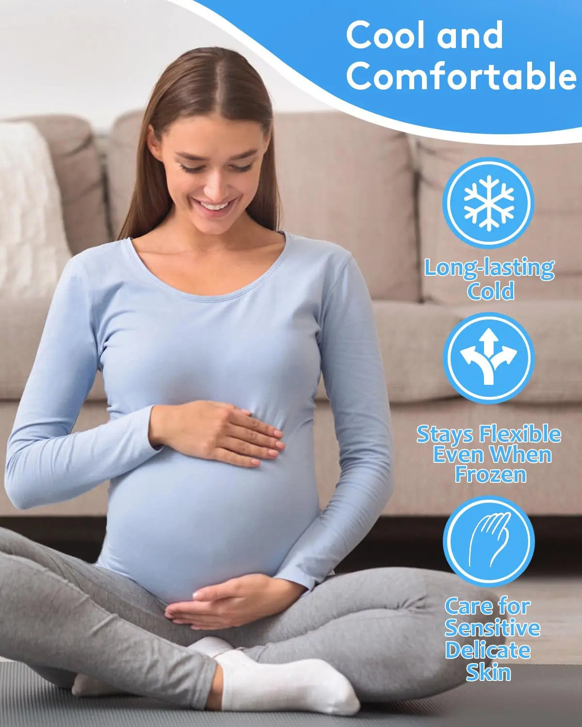 nalax Hemorrhoid Ice Pack 2 Pack – Ultra-Soft Reusable Cooling Gel Pads for Fast Relief, FSA-HSA Eligible Cold Therapy for Hemorrhoid Sufferers & Postpartum Moms, Includes 2 Storage Cases nalaxBuy Supplements Australia