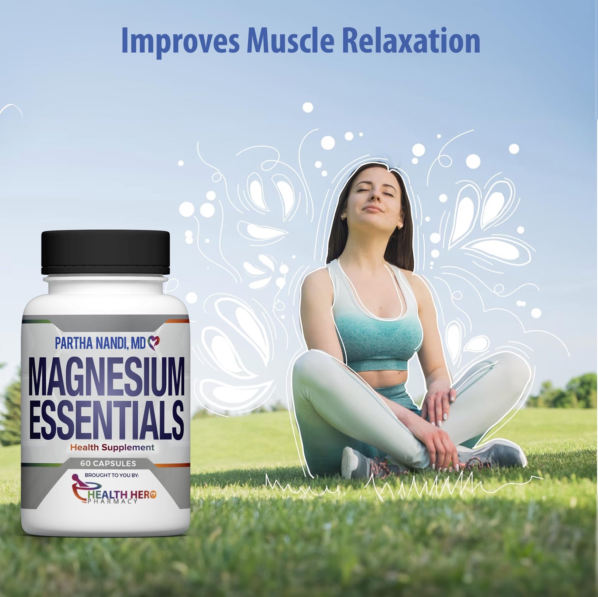 Triple Magnesium Citrate, Malate & Glycinate Complex Supplement – Supports Sleep, Stress, Muscle, Nerve & Heart Health – Advanced High-Absorption Formula – 235mg – 60 Capsules Partha Nandi, MD buy supplements Au