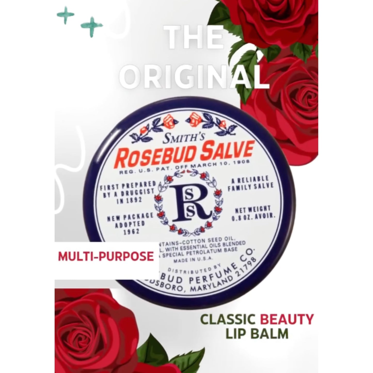 Smith's Rose Lip Balm Bulk- 3x0.5oz Premium All Purpose Lip Gloss Tubes & 3x0.8oz Lip Treatment Salve - Trio Lip Balm Tubes for Plump Lips & Cracked Skin Care - Christmas Gift Set, EBook GenericBuy Supplements Australia