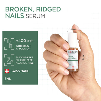 PODERM – 100% Natural Nail Repair - Revitalizes Damaged and Split Nails with Hydrating & Exfoliating Formula – Effective Nail care : Also Acts as a Nail Strengthener