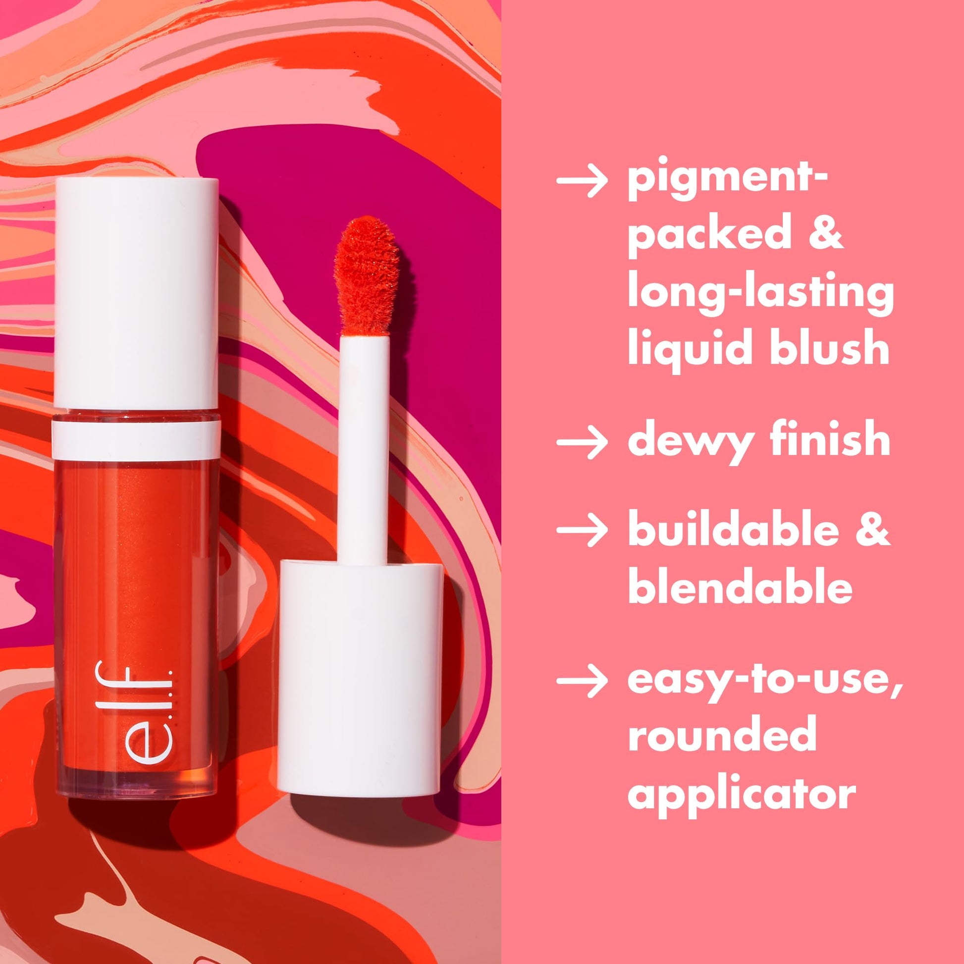 e.l.f. Camo Liquid Blush, Long-lasting Liquid Blush For High-pigment Color, Creates A Soft, Dewy Finish, Vegan & Cruelty-free, Cheeky Lychee e.l.f.Buy Supplements Australia