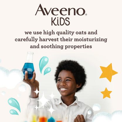 Aveeno Kids Shampoo & Conditioner, Formulated With Oat Extract to Gently Cleanse, Condition & Detangle Kids Hair