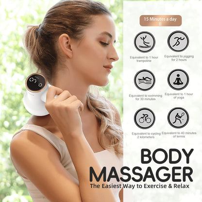 ZY ZERYEW Cordless Cellulite Massager, Handheld & Mini Lymphatic Drainage Massager, Massage Stomach Belly Arms Legs, Body Sculpting Machine for Women Female at Home -1.1lb Weight ZY ZERYEW buy supplements Au