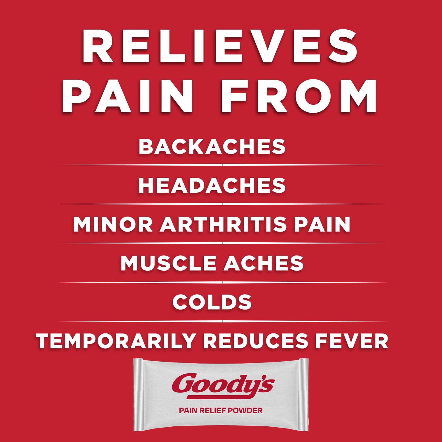 Goody's Body Ache & Back Pain Relief Powder, Dual Action with Acetaminophen & Aspirin, Caffeine-Free, 6 Count, Pack of 12 Goody'sBuy Supplements Australia