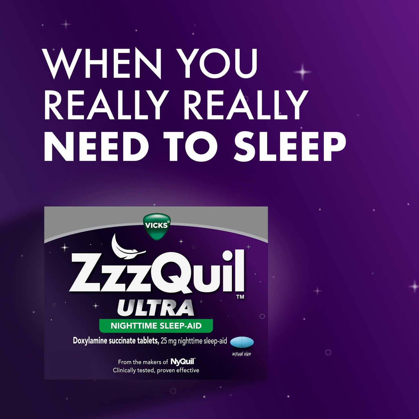 ZzzQuil ULTRA, Sleep Aid, Doxylamine Succinate 25mg, Sleep Aids for Adults, Nighttime Sleep Aid, 48 Tablets ZzzQuil buy supplements Au