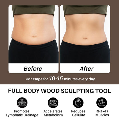 Wood Therapy Massage Tool for Belly Fat,Wooden Meridian Massage Body Brush for Cellulite Remover, Cellulite Lymphatic Drainage Massager for Body Shaping, Maderoterapia Kit for Muscle Pain Relief Olaemuo buy supplements Au